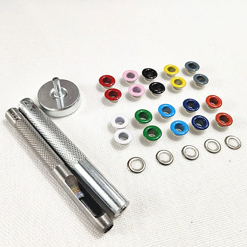 Набор металлических петель с отверстиями 10 цветов для рукоделия скрапбукинга
