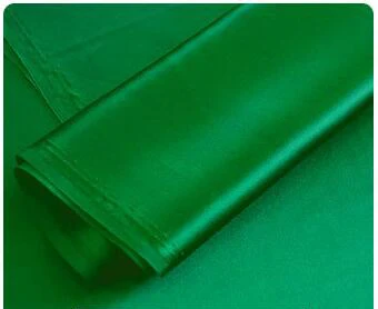green Хорошая драпировка Тяжелый шелк атласная ткань для платья 114 см ширина 30 Momme Блестящий Мягкий Гладкий - Цвет: green