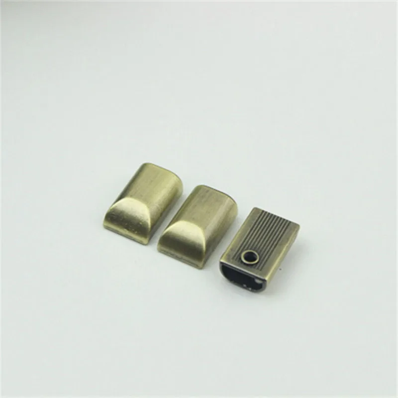 100Pcs Metal Open End Closed End Zipper Stopper Zip Stop Lock Tail Plug for Leather Bag Handbag Purse Garment Repair with Screw