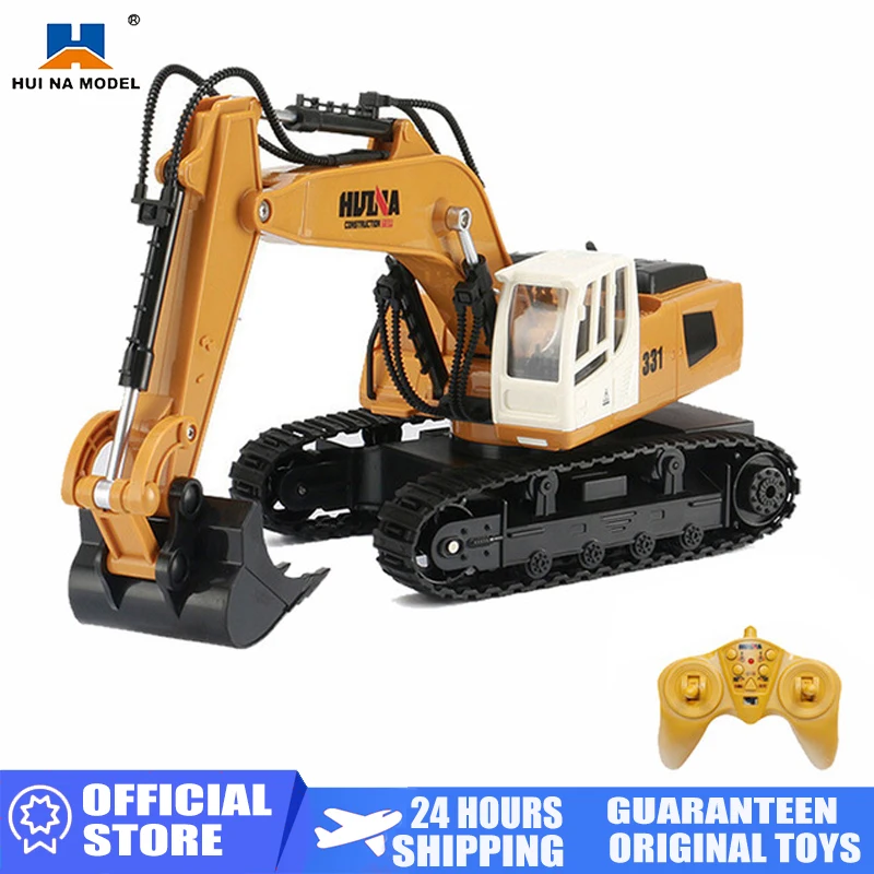 

HUINA 1:18 RC грузовик гусеница сплав колесная лопата погрузчик Трактор Модель инженерный автомобиль экскаватор радиоуправляемые автомобили иг...