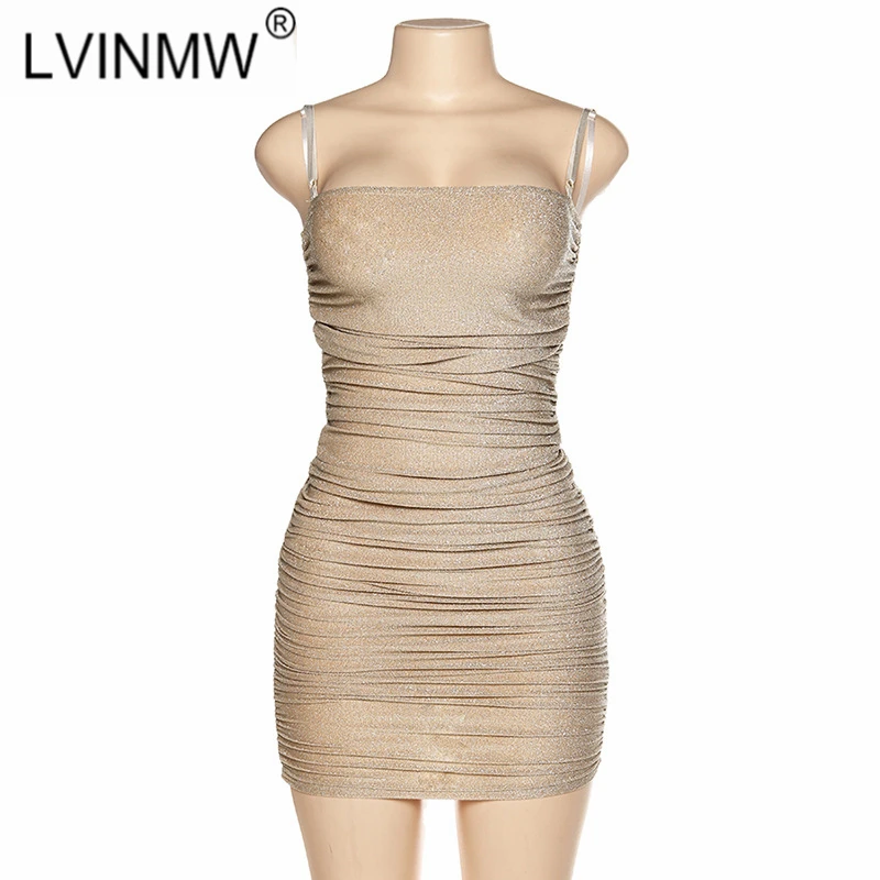 LVINMW сексуальное облегающее мини-платье на бретельках для вечеринки 2020 весеннее