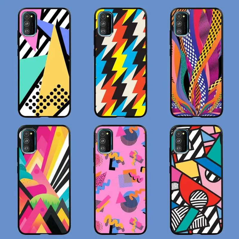 

Art Retro Abstract Geometry Phone Case For Samsung A10 A01 A02 A20 M30 A31 A40 A50 S A51 A70 A71 A80 A91 Cover Fundas Coque