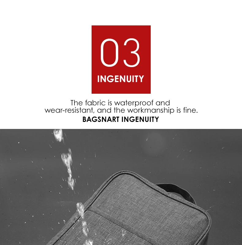 BAGSMART новые аксессуары для путешествий сумка Портативная водонепроницаемая сумка для обуви сумка карманная Упаковка Кубики ручка нейлоновая сумка на молнии для путешествий