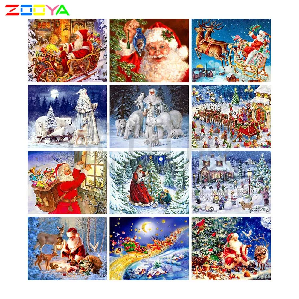 Новинка 2019 рождественские алмазные картины 5D Diy полная дрель снежный Санта