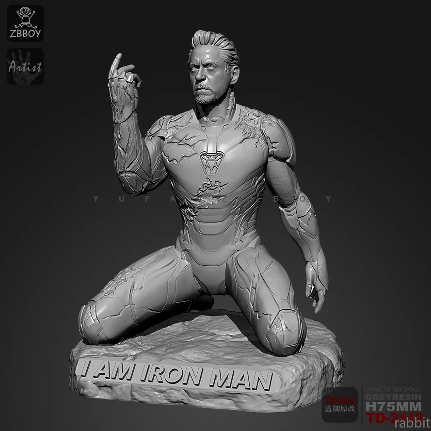 Коллекция 1/24 года наборы фигурок из смолы сталь Тони смола солдат самосборка