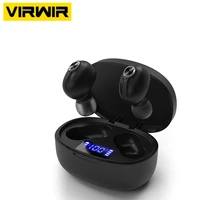 tws bluetooth 5 0 earphones wireless earbuds led display headsets dual earbuds bass sound for huawei xiaomi iphone samsung phone