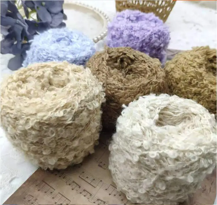 50 г/лот мягкая плюшевая шерстяная акриловая модная петля для вязания однотонная