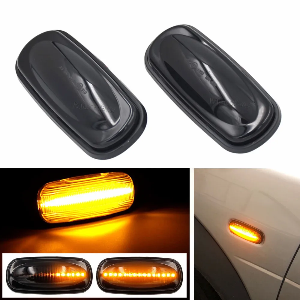 

1Pair Dynamic LED Side Marker Turn Signal Light For Land Rover Discovery 2 1999-2004 Defender Freelander 1 2002 2003 2004 2005