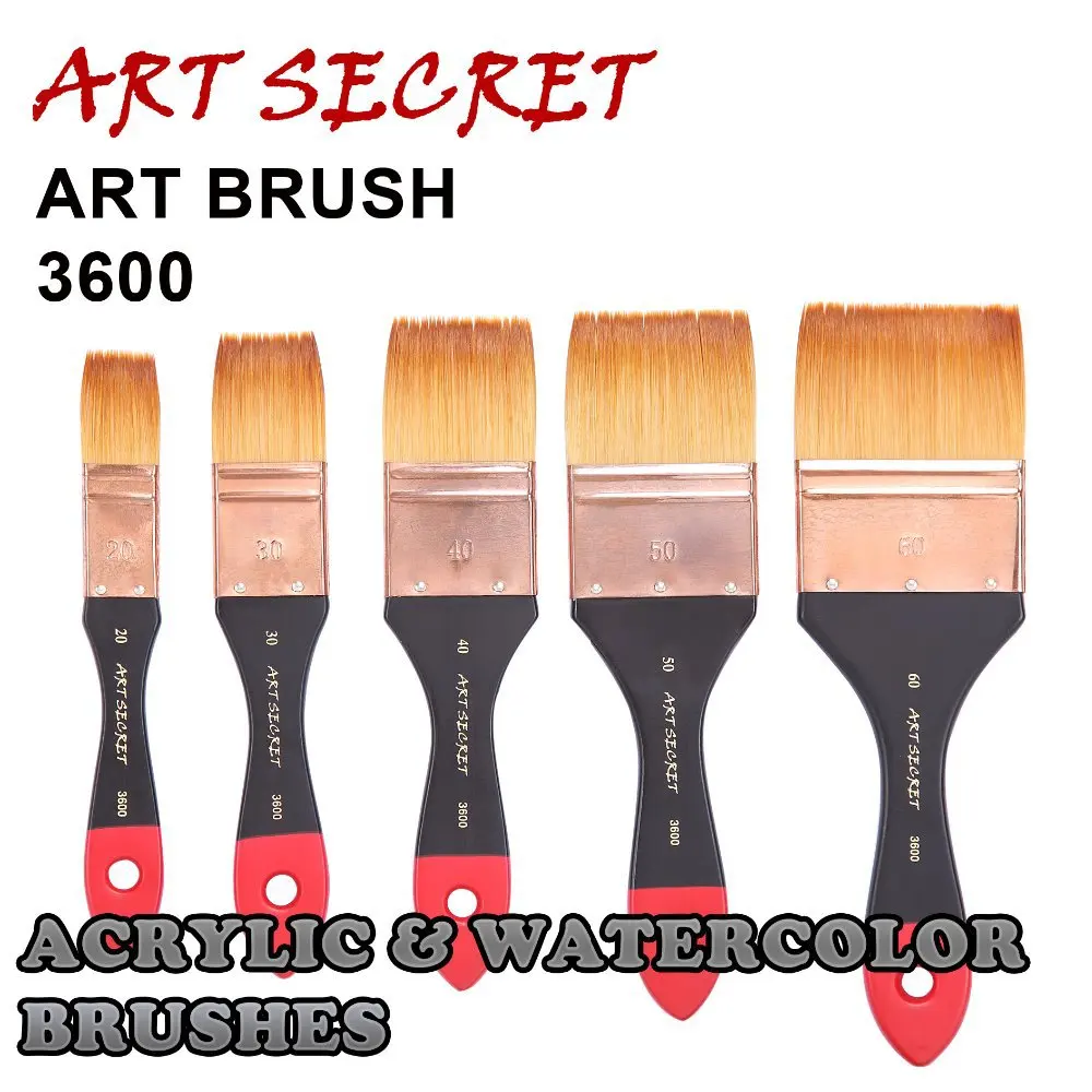ArtSecret кисть для рисования 3600F 1 шт. корейский импорт синтетических волос Оловянная