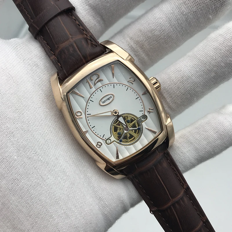 2019 Новое поступление мужские часы KA чехол из розового золота с белым циферблатом