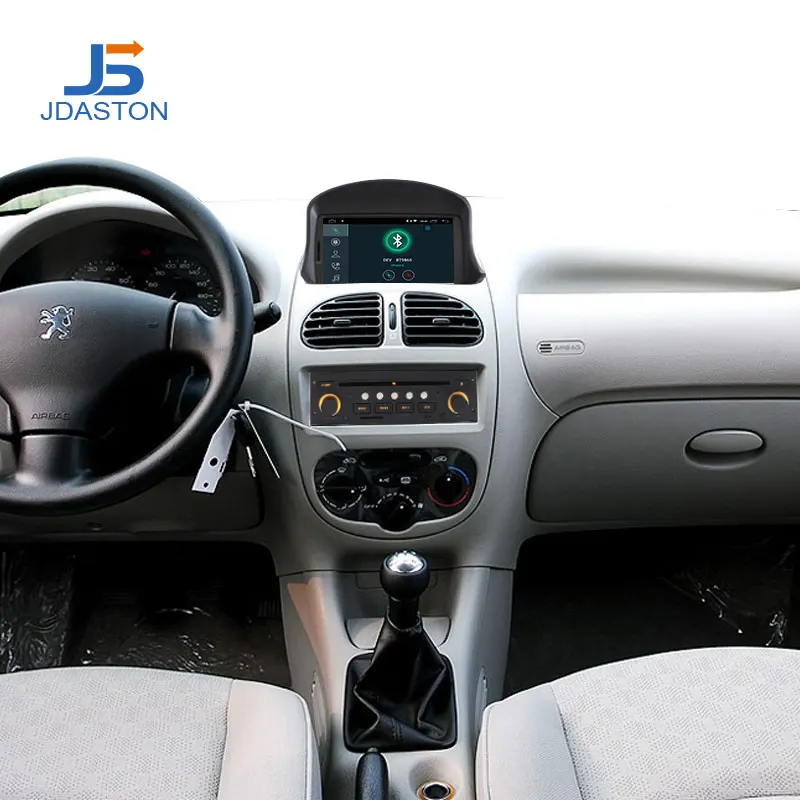 JDASTON Android 10 0 автомобильный DVD плеер для PEUGEOT 206 206CC GPS навигация 1 Din автомобильное