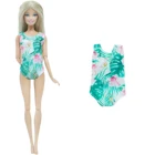 BJDBUS, 1 комплект, зеленое искусственное летнее пляжное бикини, купальный костюм, одежда для купания, аксессуары для кукол Барби, детские игрушки сделай сам