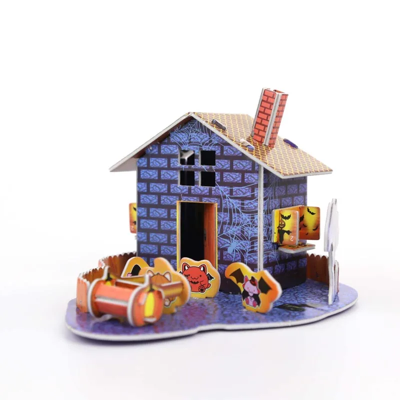 

Creative Home Decor Cartoon Figurines Miniatures Paper Model House Building Mini Models Architecture 3D Puzzle Decoration Crafts