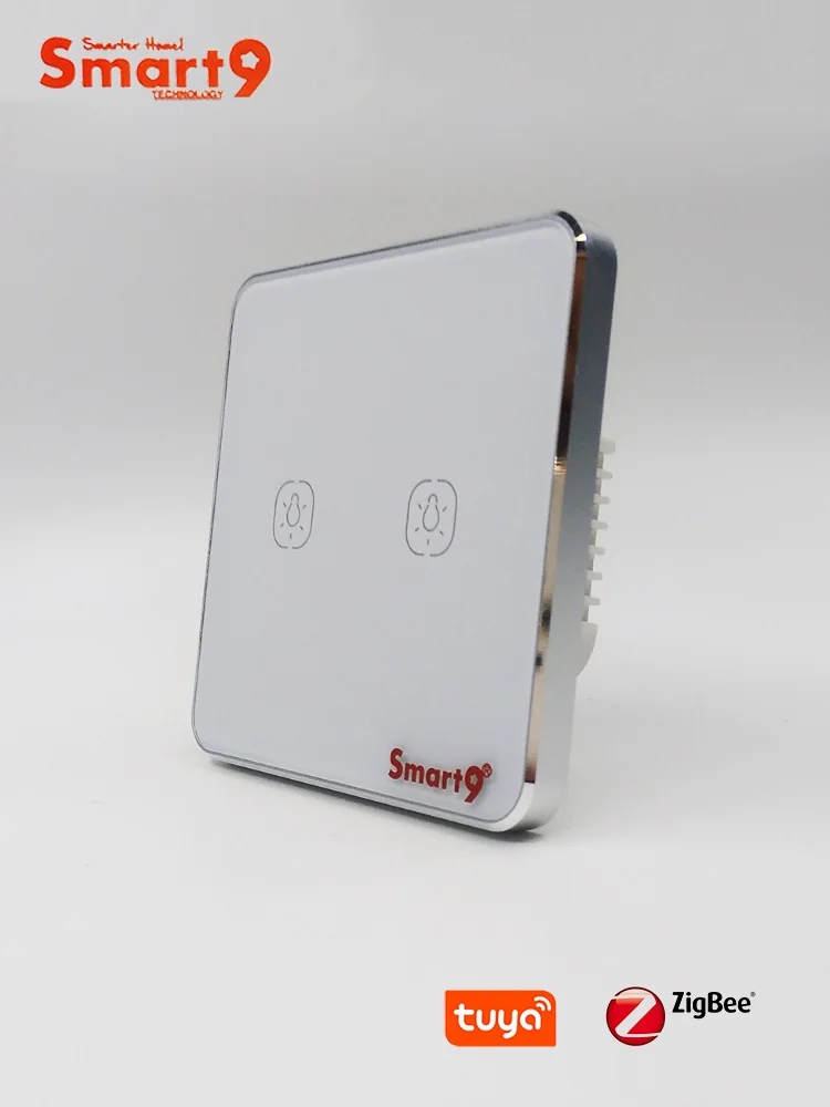 Smart9 ZigBee Wall Switch No Neutral Working with TuYa ZigBee Hub, Touch Button With Smart Life App Control, Powered by TuYa
