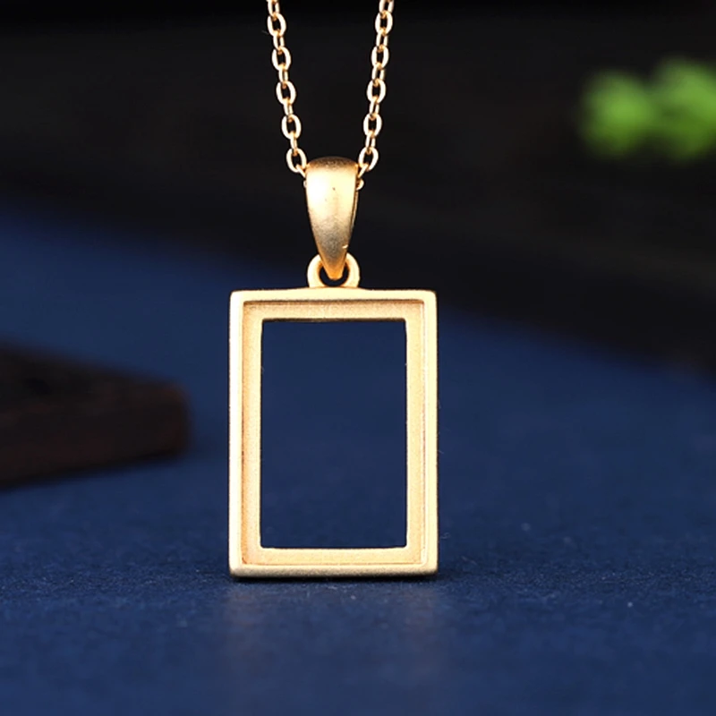 Женская серебряная подвеска 11x16 мм с кабошоном для принцессы подходит оправы из