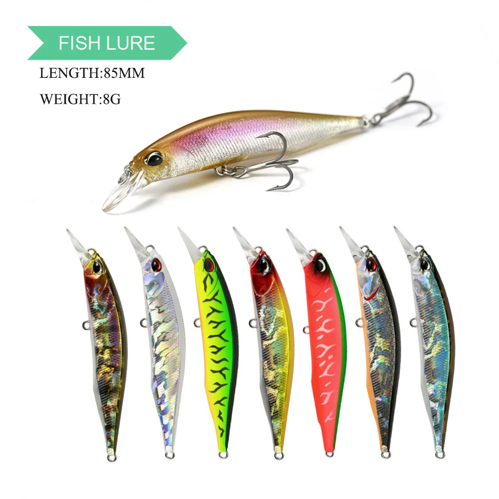 

Тонущая рыболовная приманка гольян, 8,5 см 8 г воблеры свимбейт искусственный карп, жесткая приманка для окуня, форели, щуки рыболовные принад...