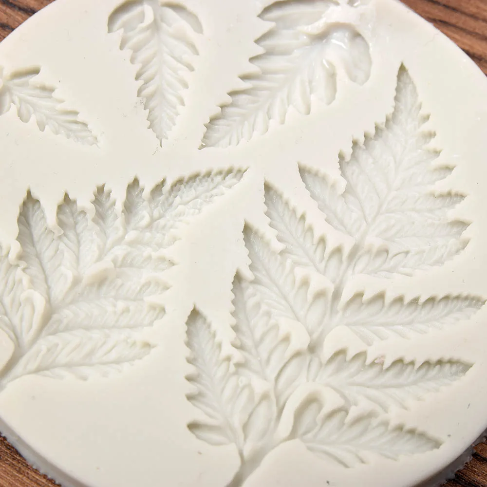 Силиконовая форма для торта сделай сам в форме листа папоротника кухни помадки