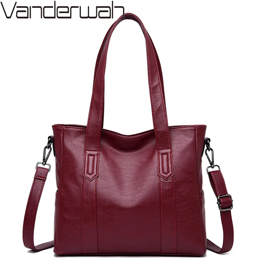 Роскошные мягкие кожаные сумки высокого качества через плечо для женщин