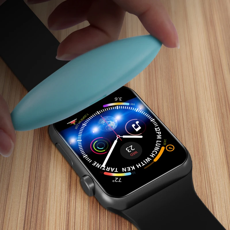 360 Полное покрытие закаленное стекло для наручных часов Apple Watch 38 42 40 44 мм Экран