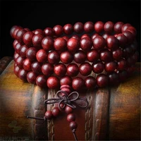 6mm 108 lobular rosewood sandalwood beads mala bracelet monk spirituality yoga energy nature pray men healing fancy