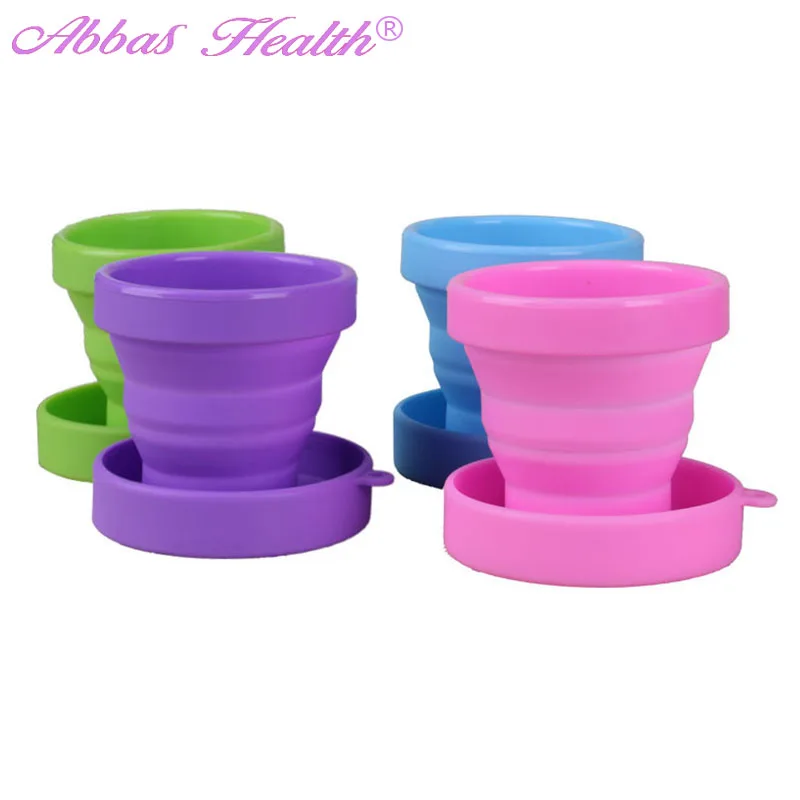 Бесплатная доставка креативная Дамская силиконовая менструальная чашка для