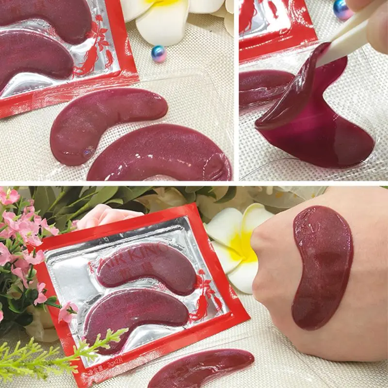 2 шт./пара для лица с экстрактом красного женьшеня и укрепляющая маска глаз против