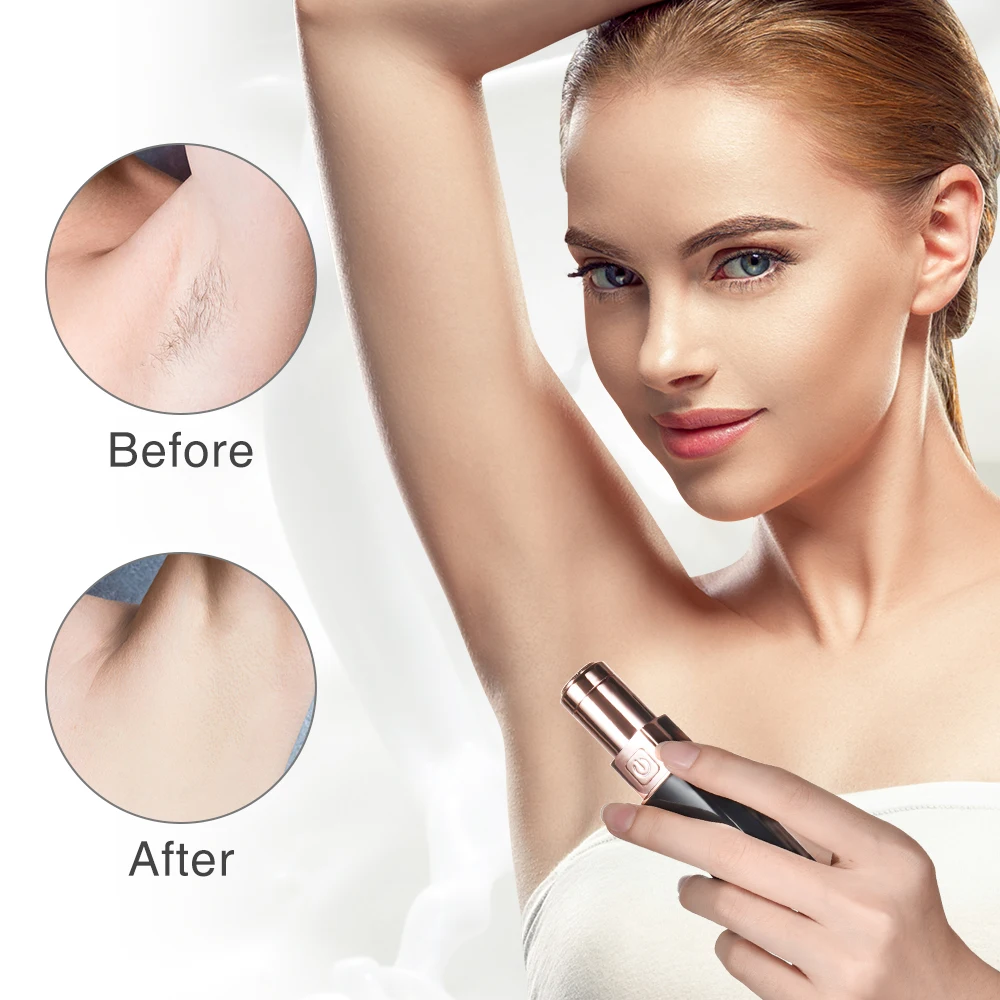 

Electric Eyebrow Trimmer Women Painless Eye Brow Epilator Mini Shaver Lady Female Bikini Upper Lip Face Razor Body Hair Remover