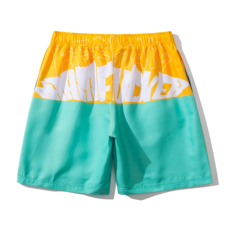 Летние Пляжные штаны для плавания мужские повседневные боксеры шорты с