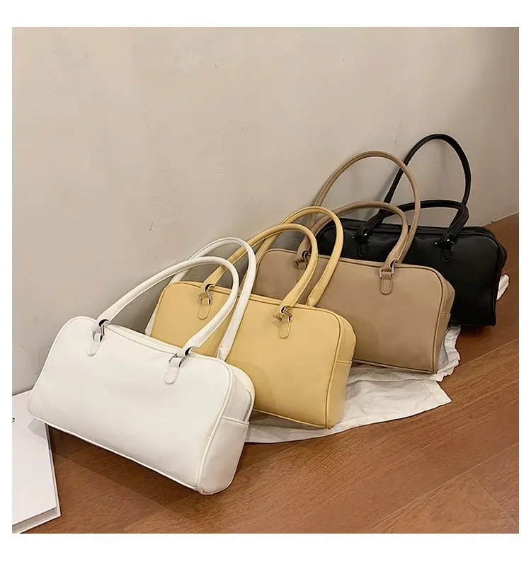 

2020 New Fashion Armpit Shoulder Bag Large Capacity Baguette Handbags Simple Underarm Bags Female Daily Causal Tote Purse