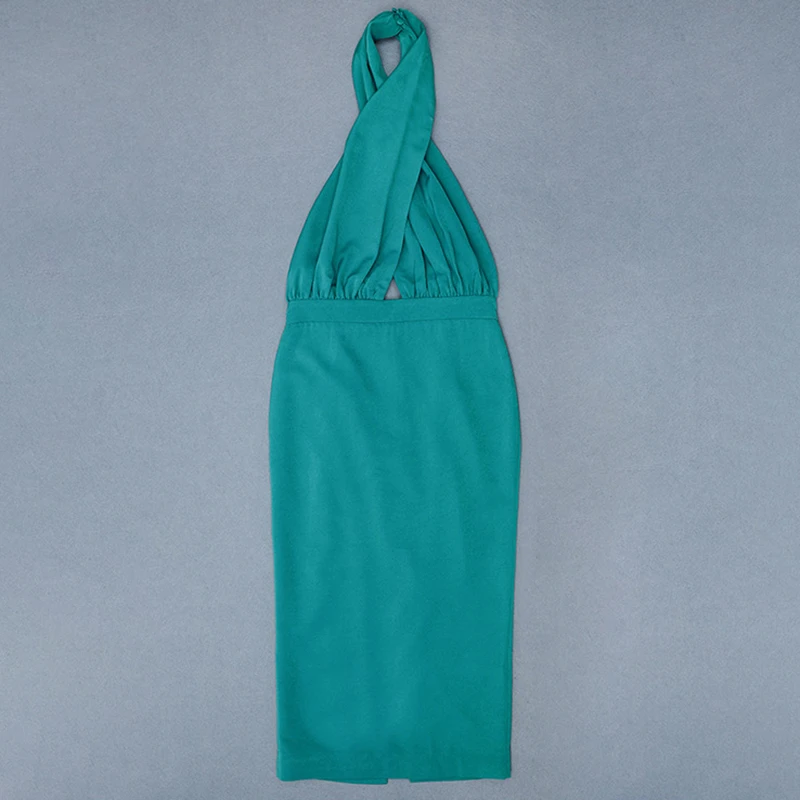 Платье миди без рукавов TWOTWINSTYLE вечерние платья с лямкой на шее высокой талией и