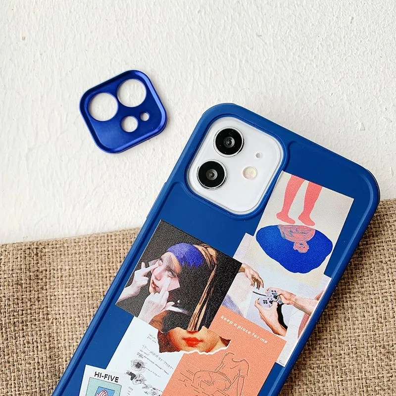 Vermeer painting soft Case For iPhone 11 12 Pro Max mini 7 8 Plus XR X XS MAX se silicon phone label Retro Cover fundas capa