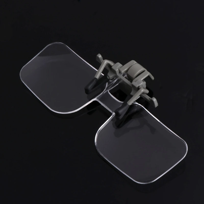 

2X Glasses Style Magnifier Magnifying Glass with Clip For Reading B95A