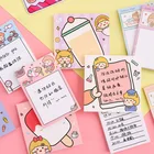 Корейские в Instagram креативные офисные Примечания клейкие заметки простой милый планировщик записная книжка милый Декор искусственная бумага для студентов