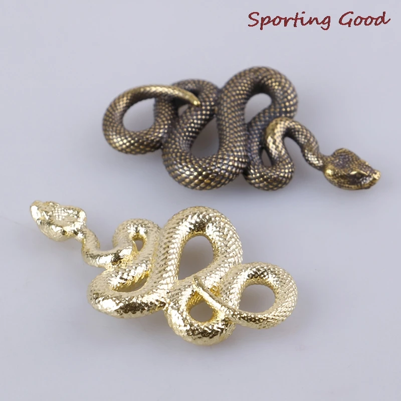 Мини латунный Металлический Брелок В Форме Змеи для ключей ручной работы Модный