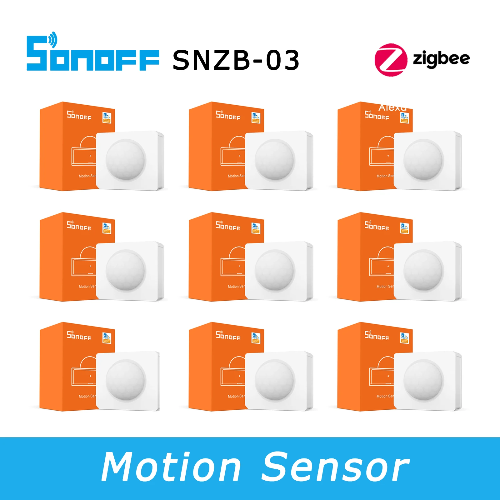 SONOFF SNZB 03 Zigbee Motion Sensor PIR Human Body Sensor, Support SONOFF Zigbee Bridge ZBBridge, Home Assistant via Zigbee2mqtt