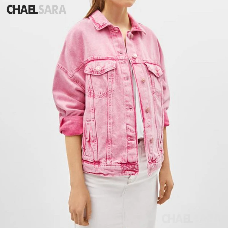 Женская винтажная куртка розовая с карманами|Женские куртки| |