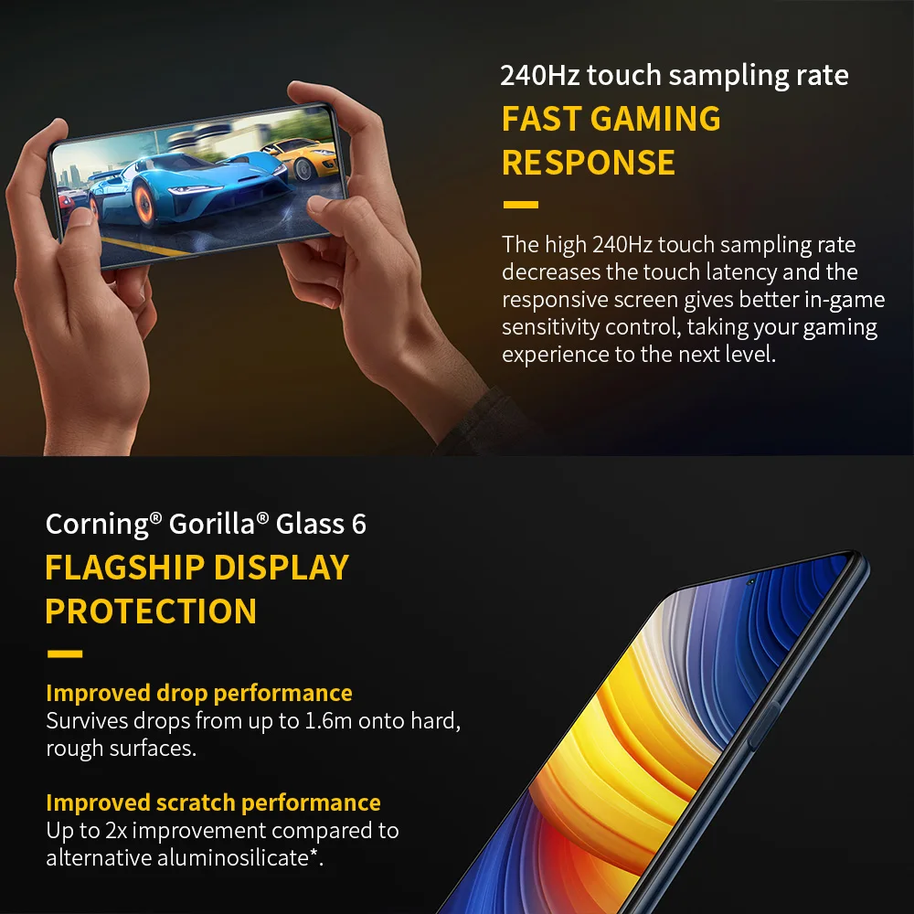 poco x3 pro cell 6gb128gb8gb256gb xiaomi android smartphone snapdragon 860 120hz dotdisplay 5160mah 33w charge quad ai camera free global shipping