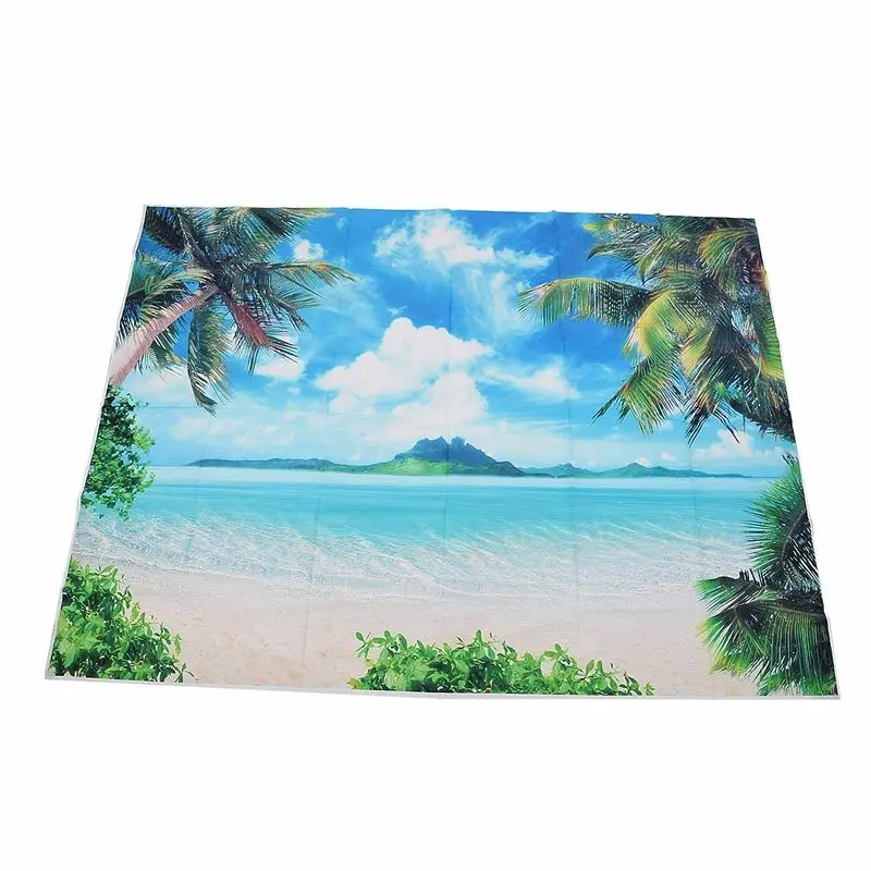 HOT 5X7ft Vinyl Photography Backdrops Background Photo Studio Sea Beach Model Stage | Электроника