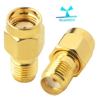 yilianduo 2pces sma female to rp sma maleno pin connector rf coaxial cable electrical wire adapter 4 wifi antenna free shippin