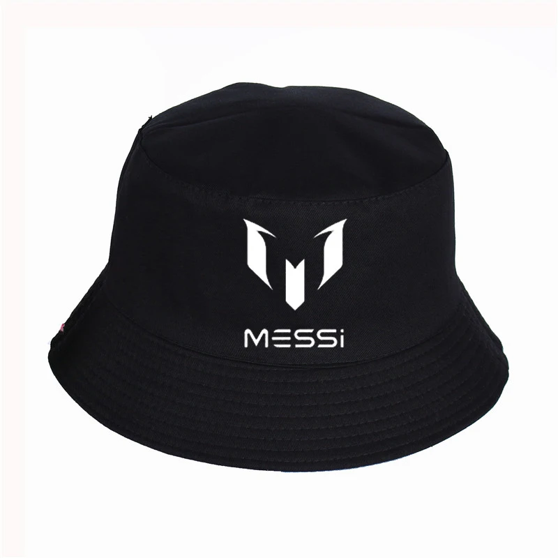 

2019 new MESSI Print Mens Womens Panama Bucket Hat High Quality Cap Summer Cap Sun Visor Fishing Fisherman Hat