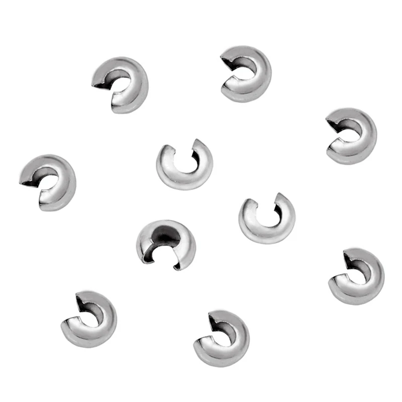 

200Pcs DIY Handmade Bracelet Necklace Buckle Stainless Steel Open Buckle Jewelry Accessories