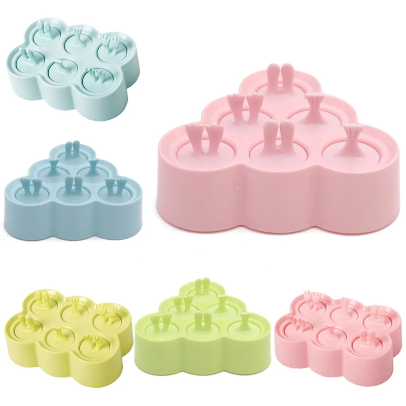 

1pcs Creative Silicone Popsicle Mold Cute Cartoon Animal Shape Ice lolly Moulds DIY Popsicle molds Free Ice Cream Tools