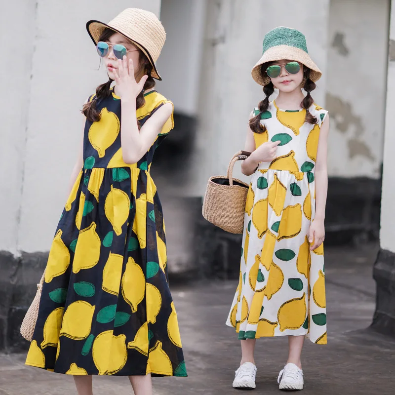 

Flower Girl Dresses 2021 New Girls Beach Dress Summer Dress Mommy and Me Dress Kids Clothes
