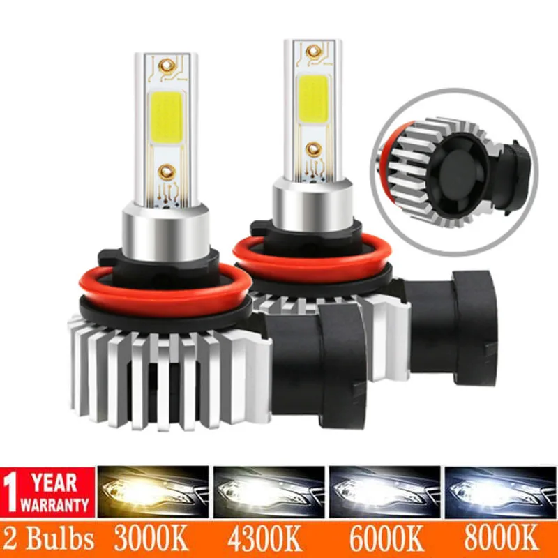 Новые светодиодные лампы для автомобильных фар H4 H7 H8 H11 HB3 HB4 12000LM 6500K 72W 24V 12V