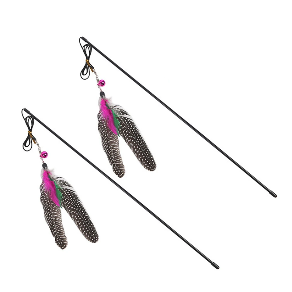 

Copetsla New Cat Toys 15 Kinds Cat Interactive Toys Funny Stick Cat Training Supplies Feather Rod Mouse Toy for Cats Kitten Pet