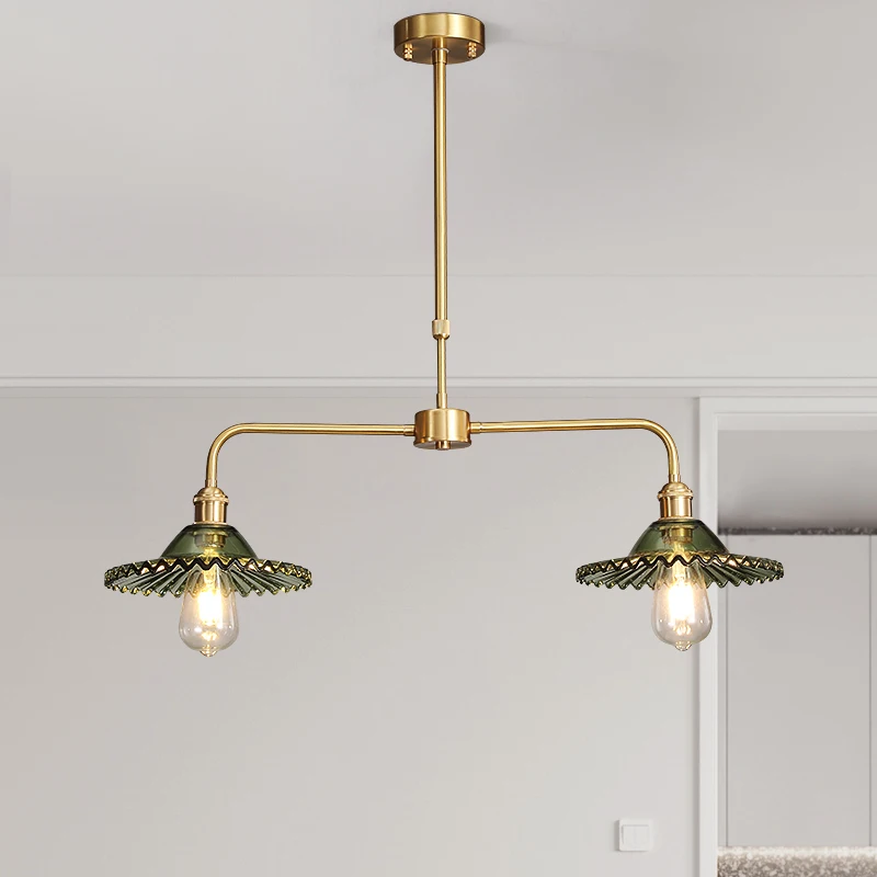 Вся медная столовая простая настольная лампа современный Ретро ностальгический