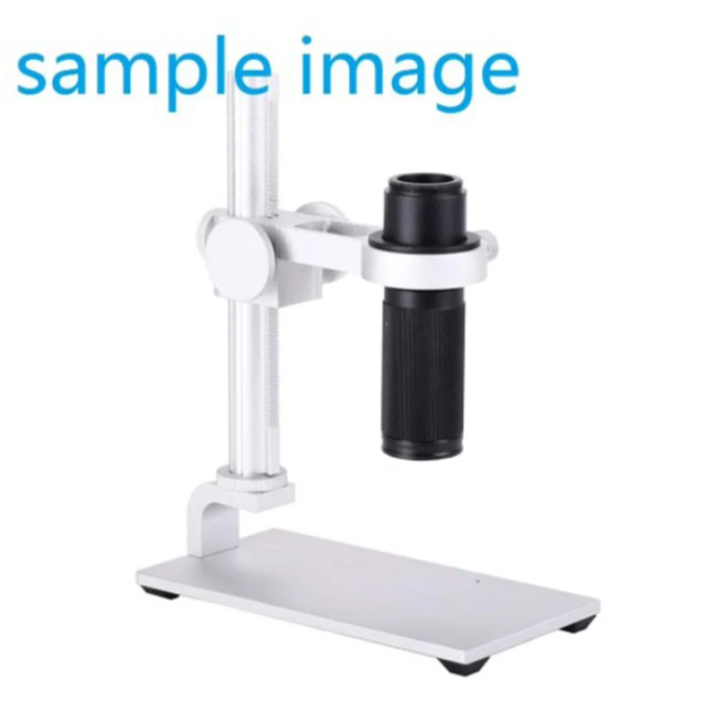 

Aluminum Alloy Stand USB Microscope Stand Holder Bracket Mini Foothold Table Frame for Microscope Repair Soldering