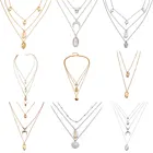 Модное ожерелье-чокер многослойные ожерелья и подвески для женщин новые модные Очаровательные золотые цепочки ювелирные изделия