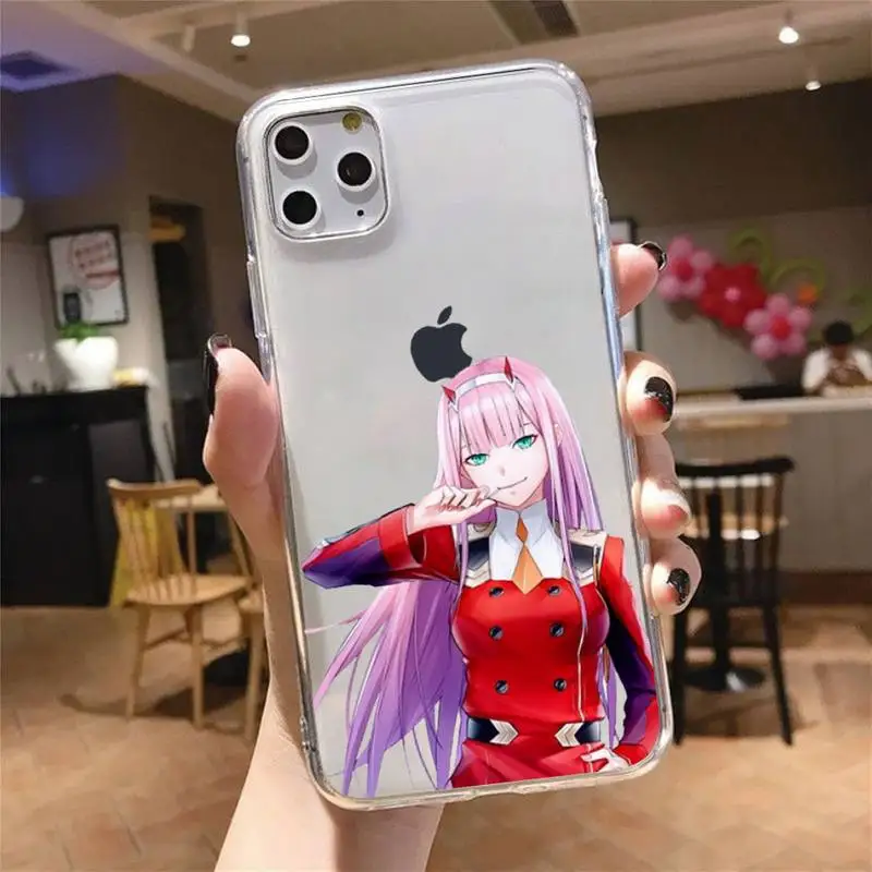 

Zero Two Darling in the FranXX Anime Phone Case Transparent soft For iphone 5 5s 5c se 6 6s 7 8 11 12 plus mini x xs xr pro max