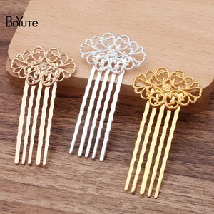 BoYuTe (10 шт.лот) 5-зубчатая Цветочная Тиара для волос Diy Свадебные аксессуары для волос оптом